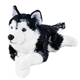 Teddys Rothenburg Kuscheltier Husky 38 cm Plüschtier Hund Stofftier Plüschhusky dunkel Kuschelhusky Stoffhusky schwarz Uni-Toys